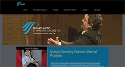 Desktop Screenshot of midatlanticsymphony.org